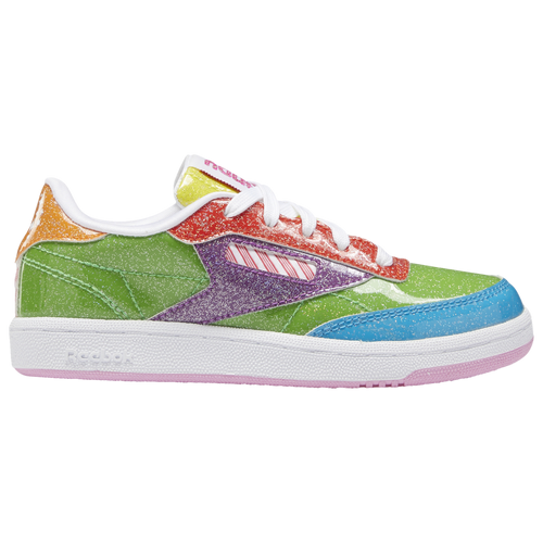 Reebok Club C - Boys' Preschool Sneakers - Super Green / Instinct Red / Ultimate Yellow - H05083