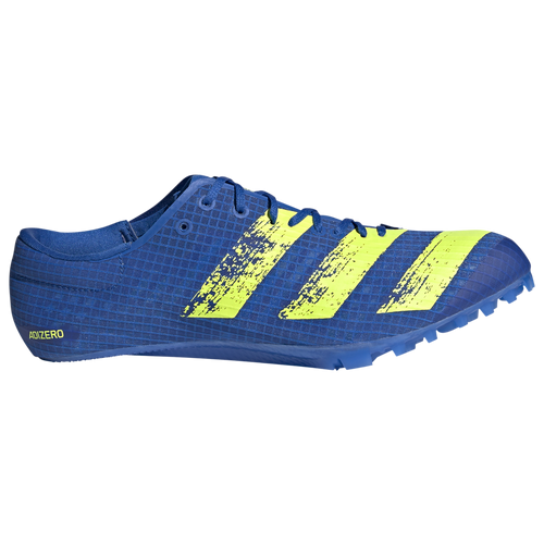 adidas adiZero Finesse - Men's Sprint Spikes - Blue / Solar Yellow / Team Royal Blue - H68746