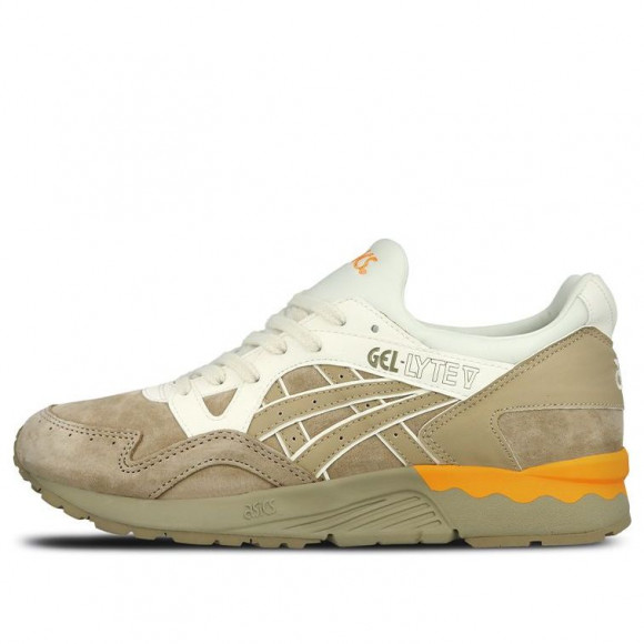 Sand' White/Brown Marathon Running Shoes H6D4L - Asics tarther og ymc brown men casual lifestyle shoes 1193a160-200 - 0505 - ASICS Gel Lyte 5 ' Lux Pack