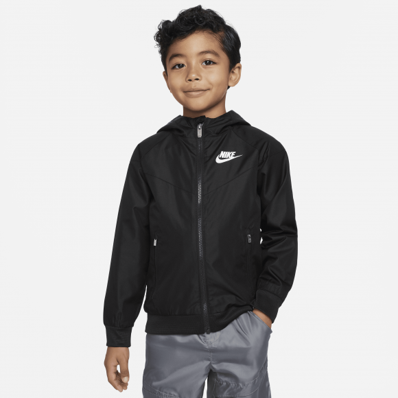 Nike Sportswear Windrunner Younger Kids' Full-Zip Jacket - Black