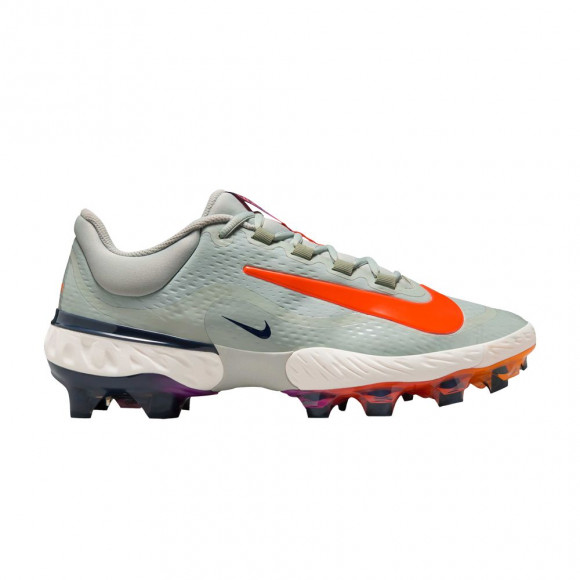 Nike Alpha Huarache Elite 4 Low MCS 'Light Silver Laser Orange' | Green | Men's Size 9 - HF1137-001