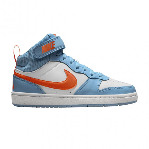 Nike Court Borough Mid 2 GS 'Aquarius Blue Total Orange' | Kid's Size 5.5 - HF4791-407