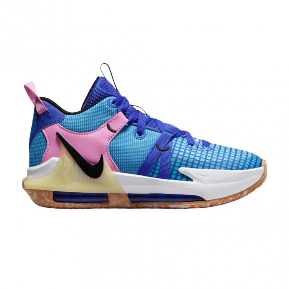 Nike LeBron Witness 7 GS 'Hyper Royal Blue Lightning White Black' | Multi-Color | Kid's Size 4 - HF4796-405