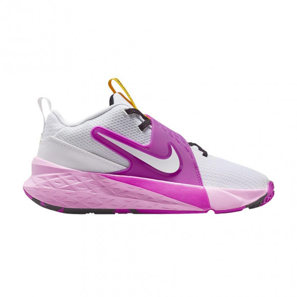 Nike Team Hustle D 12 GS 'White Vivid Purple' | Kid's Size 5 - HF6279-103