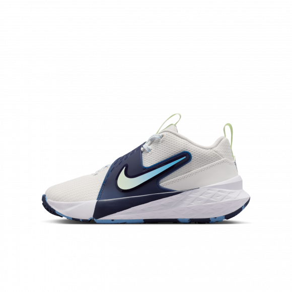 Chaussure de basket Nike Team Hustle D 12 pour ado - Blanc - HF6279-104