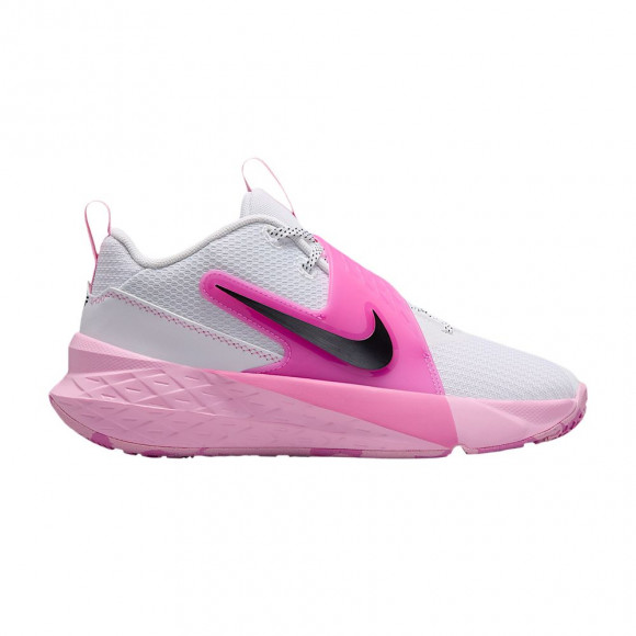 Nike Team Hustle D 12 GS 'White Pink Rise' | Kid's Size 5 - HF6279-106