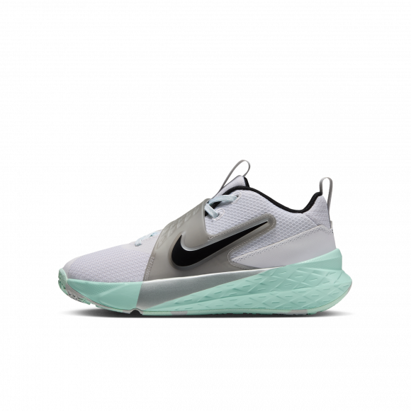 Chaussure de basket Nike Team Hustle D 12 pour ado - Blanc - HF6279-108
