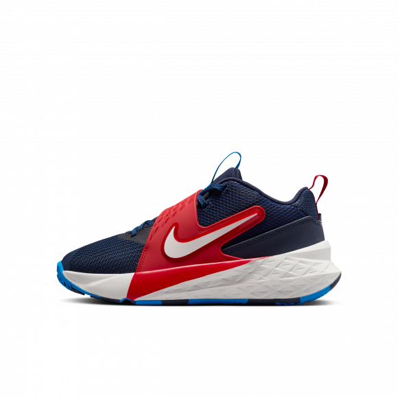 Chaussure de basket Nike Team Hustle D 12 pour ado - Bleu - HF6279-401