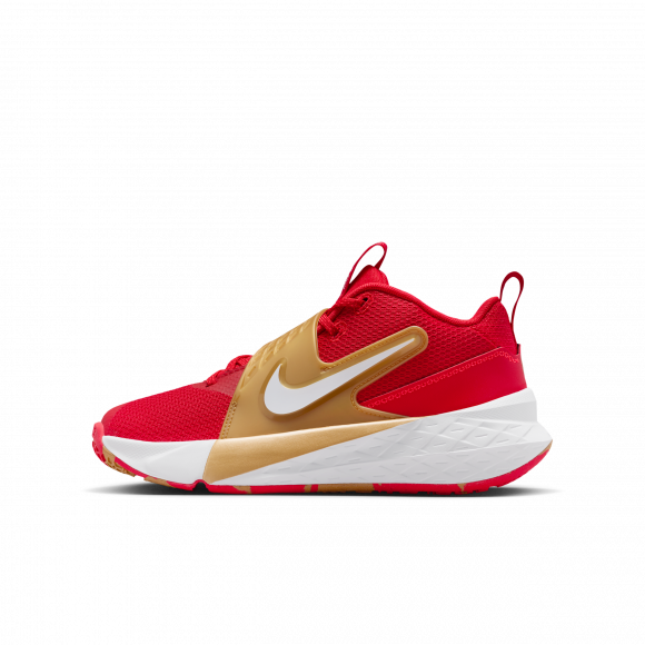 Chaussure de basket Nike Team Hustle D 12 pour ado - Rouge - HF6279-603