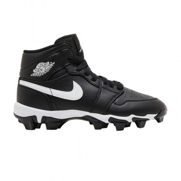Jordan 1 Mid Cleat GS 'Black White' - HF6883-001