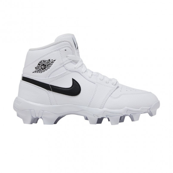 Jordan 1 Mid Cleat GS 'White Black' - HF6883-100
