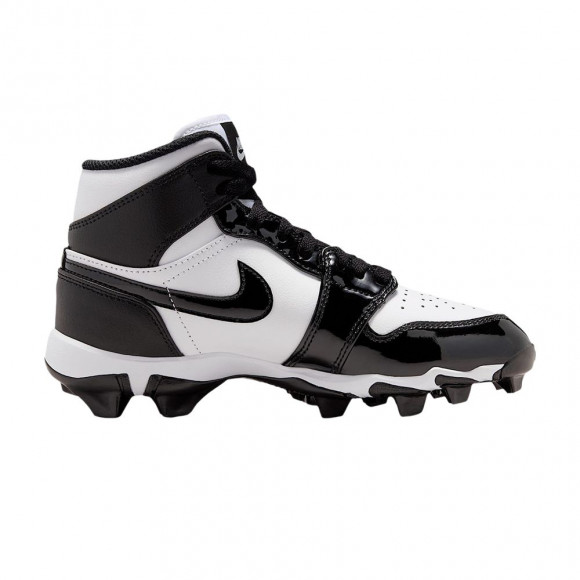 Air Jordan 1 Mid Cleats GS 'White Black' | Kid's Size 4.5 - HF6883-101