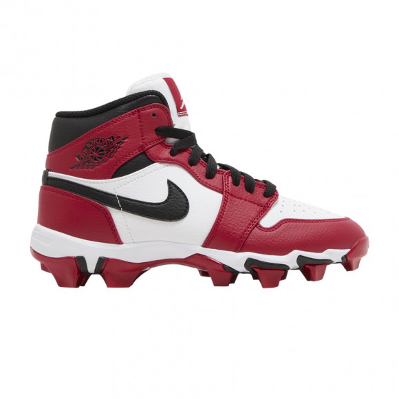 Jordan 1 Mid Cleat GS 'Chicago' | White | Kid's Size 12 - HF6883-106