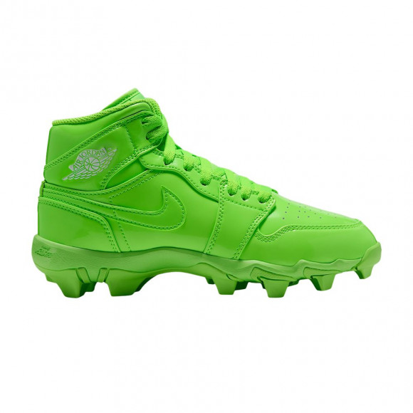 Air Jordan 1 Mid Little GS 'Electric Green White Electric Green' | Kid's Size 10 - HF6883-300