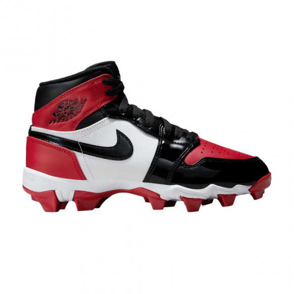 Jordan 1 Mid Cleat GS 'Bred Toe' | Kid's Size 13 - HF6883-601