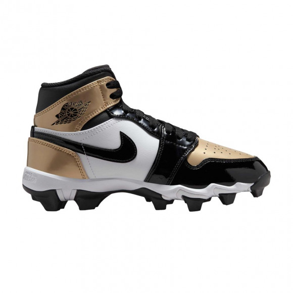 Jordan 1 Mid Cleat GS 'Gold Toe' | Kid's Size 5 - HF6883-701