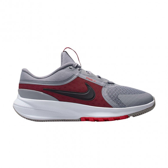 Nike Star Runner 5 GS 'Summit White/Team Red/University Red/Black' | Grey | Kid's Size 6.5 - HF7004-100