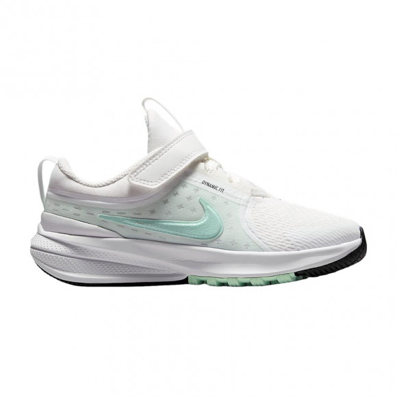 Nike Star Runner 5 PS 'Summit White Black Barely Green Arctic Green' | Kid's Size 11 - HF7005-104