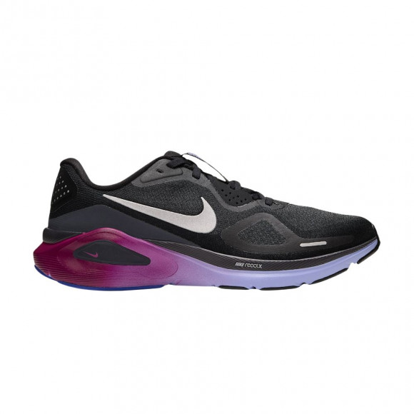 Nike Wmns Structure 26 Road 'Black Gridiron Purple Pulse Metallic Silver' | Women's Size 12 - HJ1101-006