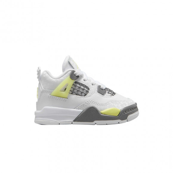 Air Jordan 4 Retro TD 'Light Lemon Twist' | White | Infant Size 4 - HJ5989-100