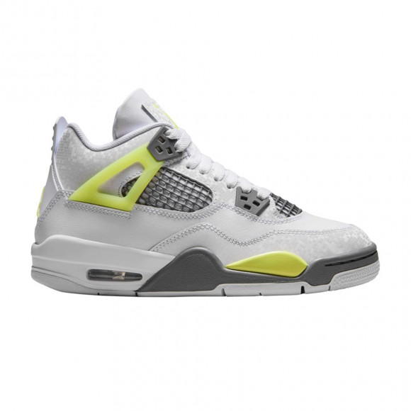 Air Jordan 4 Retro GS 'Light Lemon Twist' | White | Kid's Size 7 - HJ5990-100