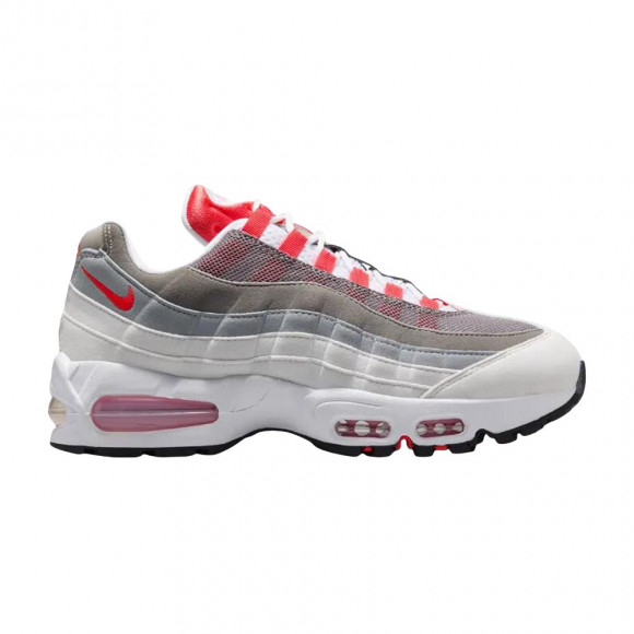 Nike Wmns Air Max 95 'Big Bubble - White Light Crimson' | Grey | Women's Size 7.5 - HJ5996-101