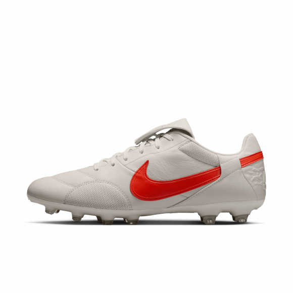 Nike Premier 3 low top voetbalschoenen (stevige ondergrond) - Grijs - HM0265-010
