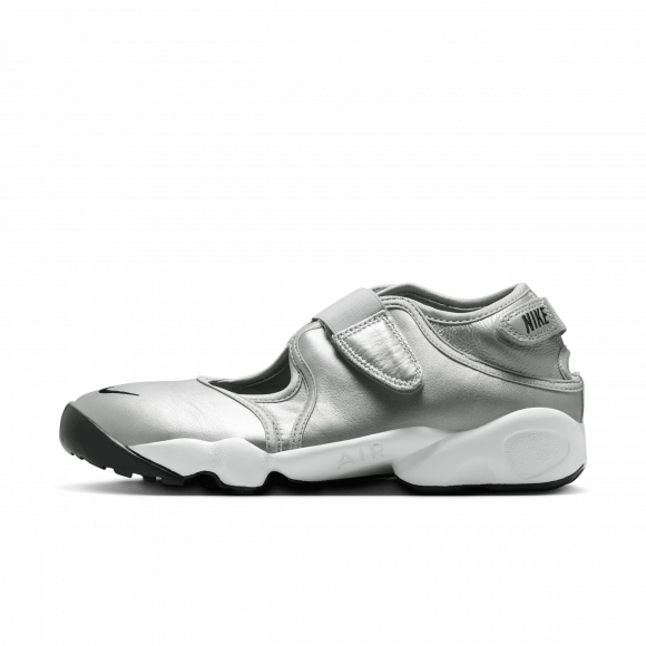 Nike Air Rift Leather Metallic Silver Sail (Women's) - HM5737-003