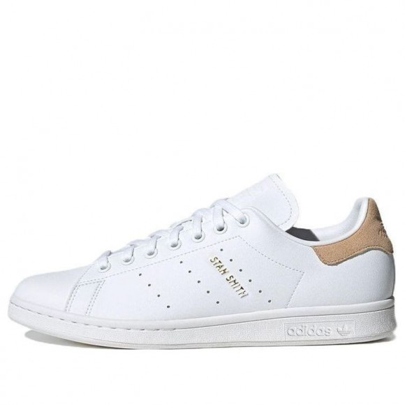 adidas GX8377 Stan Smith Casual Wear-Resistant Skate Shoes White Unisex 'White Light Brown' - HP2497