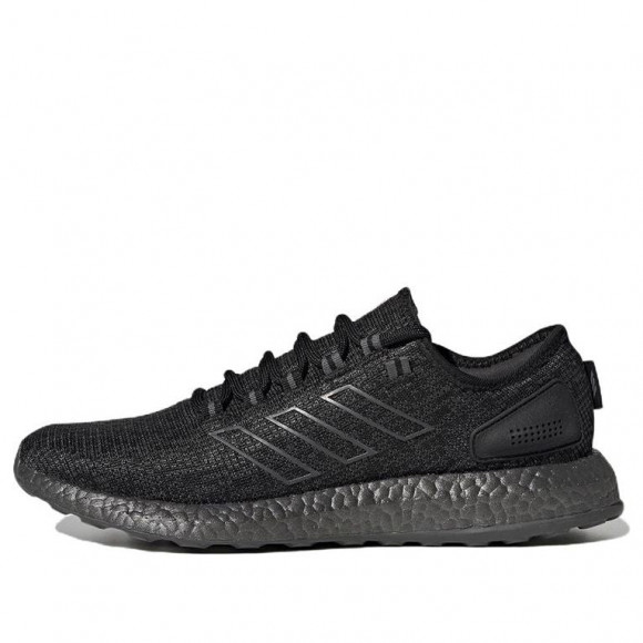 adidas Pure Boost Wear-Resistant Breathable Unisex Black Marathon Running Shoes HP2621 - HP2621