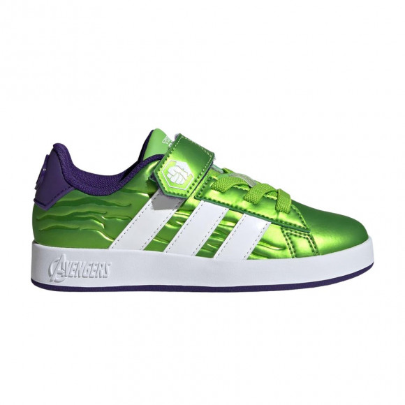 Marvel x adidas Grand Court Little Kid 'Avengers' | Green | Kid's Size 10.5 - HP3607