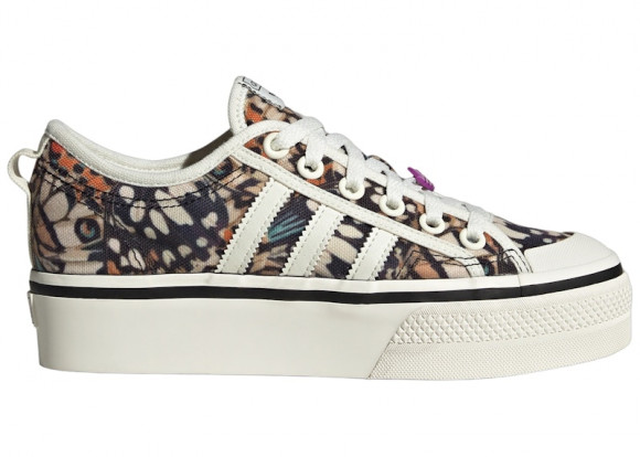 adidas Nizza Platform Off White Shock Purple (Women's) - HP6367