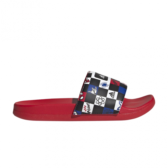 Disney x Adilette Comfort Slide J 'Spider-Man Checkerboard' - HP7758