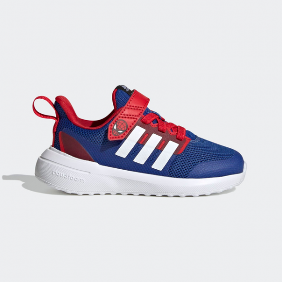adidas x Marvel FortaRun 2.0 Spider-Man Cloudfoam Elastic Lace Top Strap Shoes - HP9000