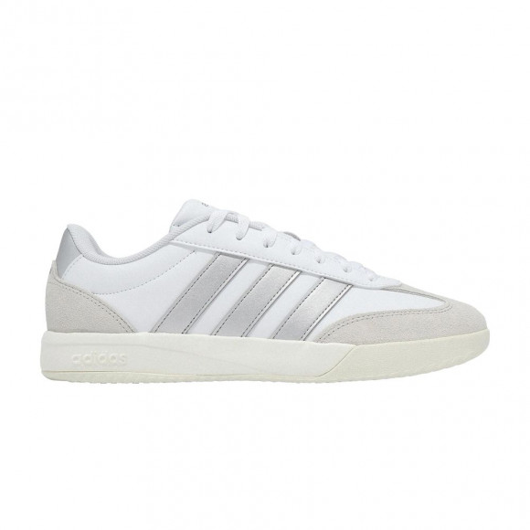 adidas Wmns VL Court FC 'Cloud White Silver Metallic Grey' | Women's Size 6.5 - HQ0057