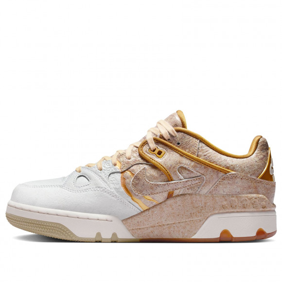 Nike Men's x Nigo Air Force 3 Low SP Sneaker in Bamboo/Multicolour/Gum Med Brown - HQ0261-201