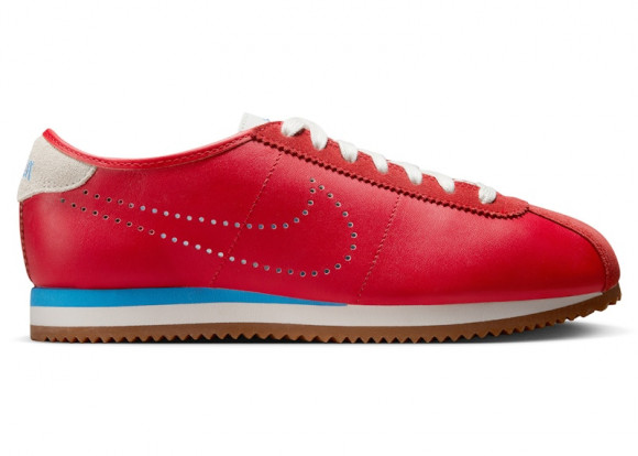 Nike Cortez Leather University Red University Blue Perforated Swoosh (Women's) - HQ1841-600
