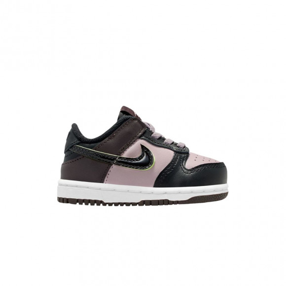 Nike Dunk Low SE TD 'Particle Rose Black Velvet Brown White' | Pink | Infant Size 8 - HQ1956-600