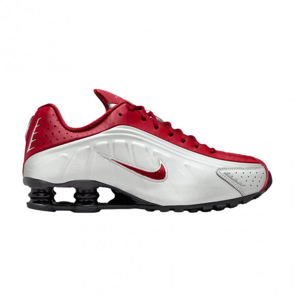 Nike Shox R4 'Metallic Silver Black Team Crimson' | Red | Men's Size 9 - HQ1988-009