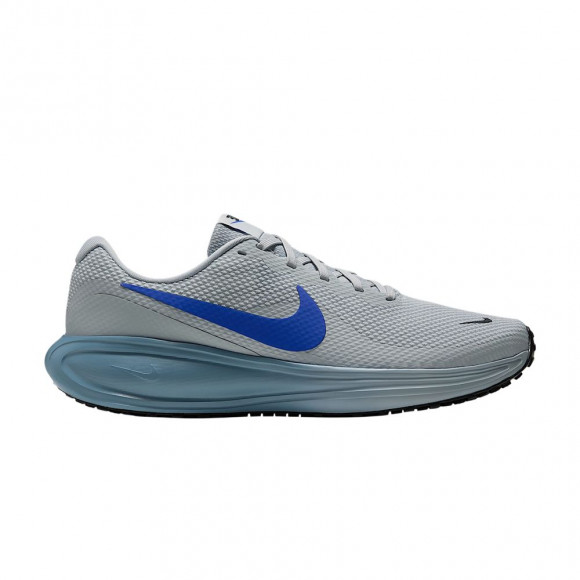 Nike Revolution 8 Road (Wide) 'Grey Mist Black Smokey Blue Racer Blue' | Men's Size 15 - HQ1996-014