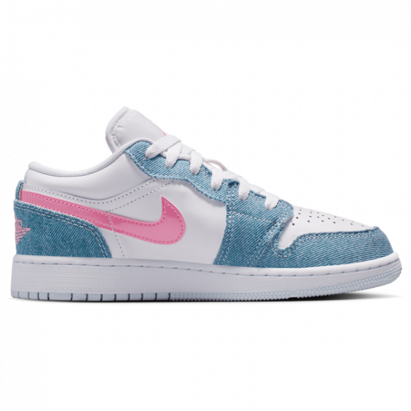 Air Jordan 1 Low GS 'Denim Sequin' | Blue | Kid's Size 4 - HQ2001-400