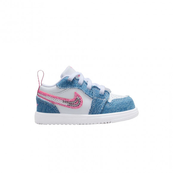 Air Jordan 1 Low ALT SE TD 'Denim Sequin' | Blue | Infant Size 7 - HQ2002-400