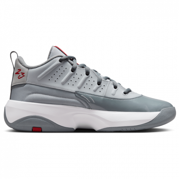 Jordan Max Aura 7 Wolf Grey Varsity Red - HQ2091-002