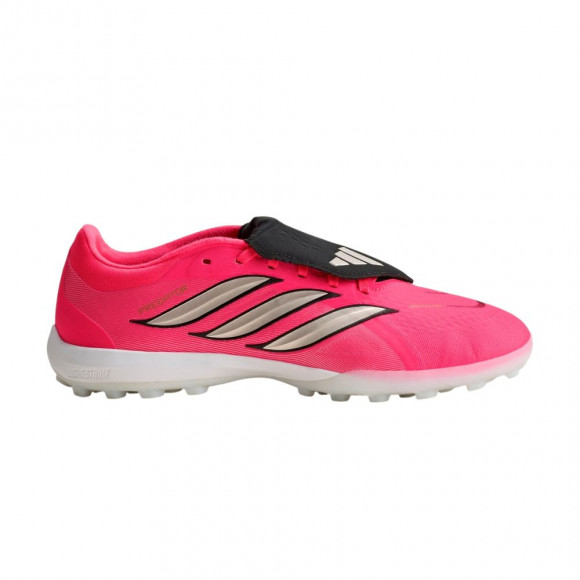 adidas Predator Pro Fold Over Tongue Turf 'Solar Turbo Thermal Chrome Core Black' | Pink | Men's Size 6 - HQ2254