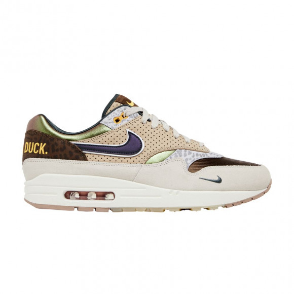 Nike Air Max 1 '87 Premium 'University of Oregon' PE Division Street Community Exclusive | Tan | Men's Size 4.5 - HQ2640-200-DSC