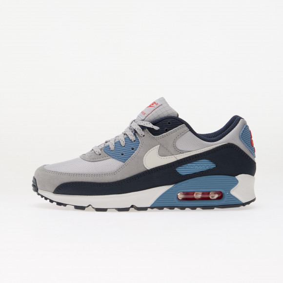 Sneakers Nike Air Max 90 Geyser Grey/ White-Thunder-Work Blue - HQ3817-094