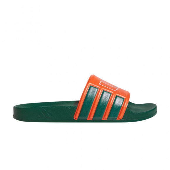 adidas Performance Slide 'Miami Hurricanes' | Green | Men's Size 11 - HQ5181
