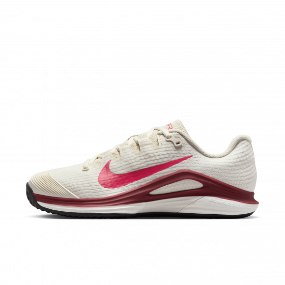 Nike Court Air Zoom Vapor 12 Clay Pale Ivory Sail Team Red Rush Pink (Women's) - HQ6027-104