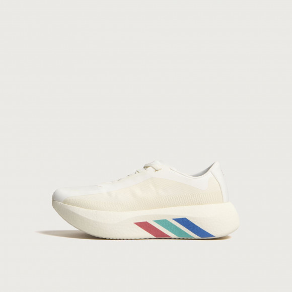 Adidas Men's Hyperboost Edge Stripe Sneaker in Owhite/Purrub/Goldmt - HQ9502