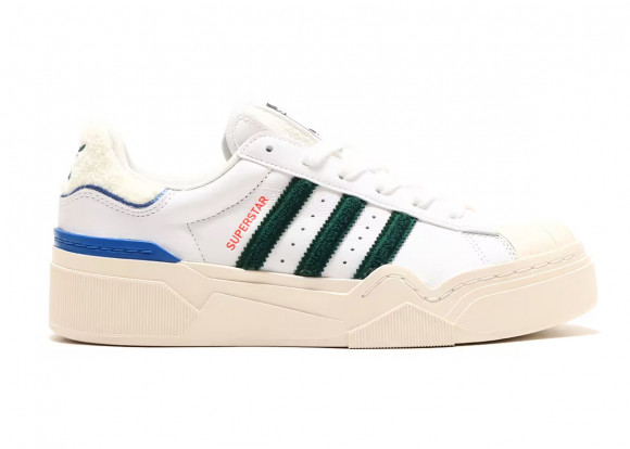 Adidas Superstar Bonega 2B W Sneakers in White/Dark Green/Bright Royal - HQ9884